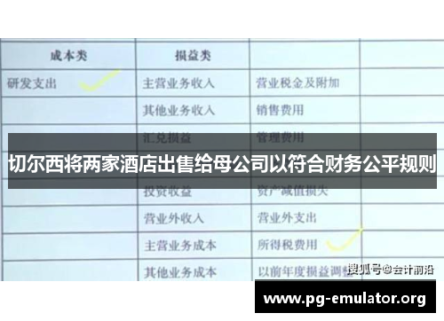 切尔西将两家酒店出售给母公司以符合财务公平规则